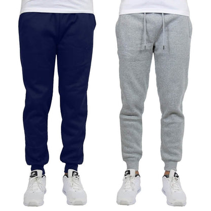 2-Pack: Men's Slim-Fit Fleece Jogger Sweatpants DailySale