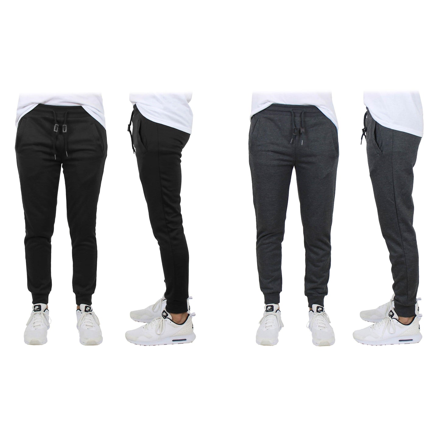 2-Pack: Men's Slim-Fit French Terry Jogger Lounge Pants DailySale