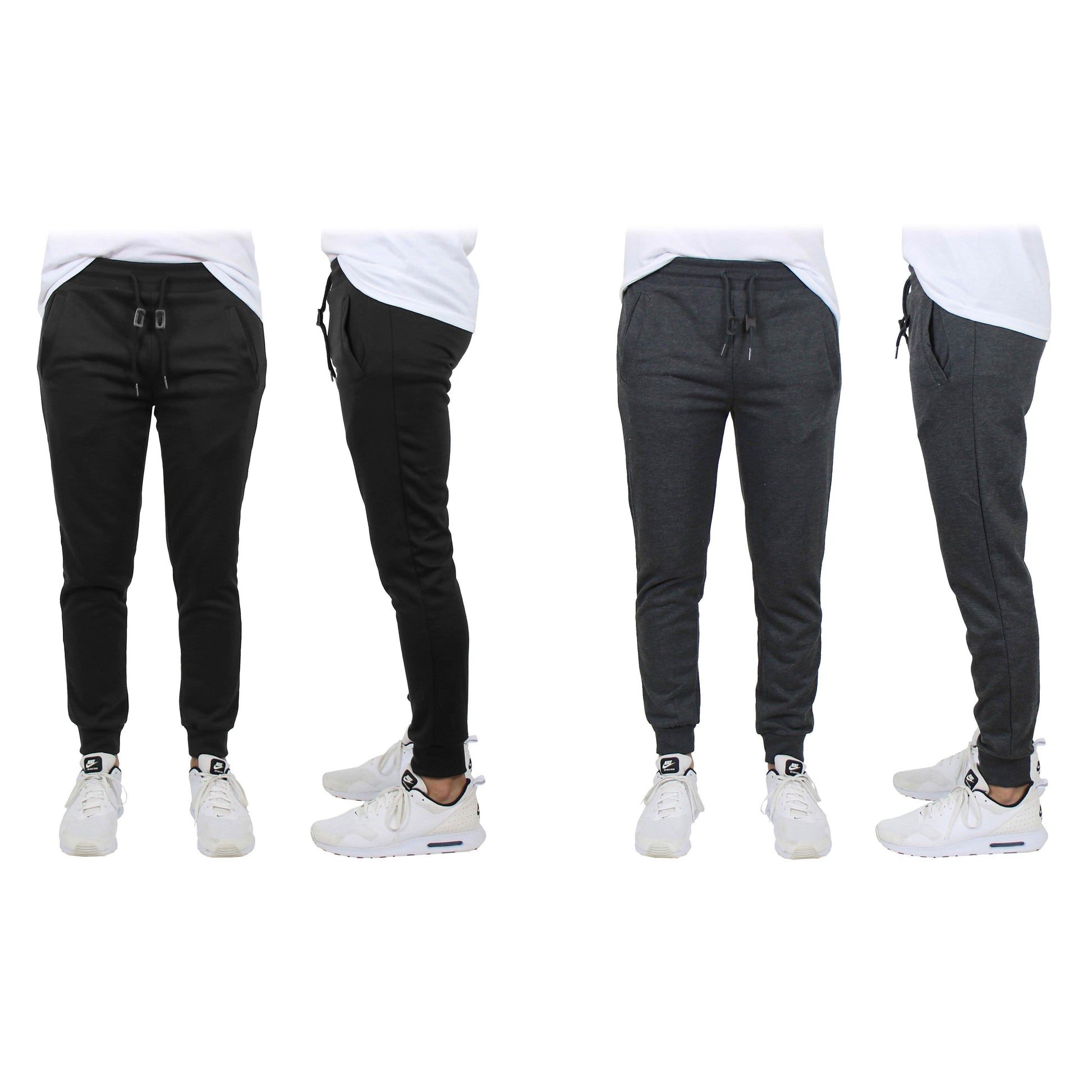 2-Pack: Men's Slim-Fit French Terry Jogger Lounge Pants DailySale