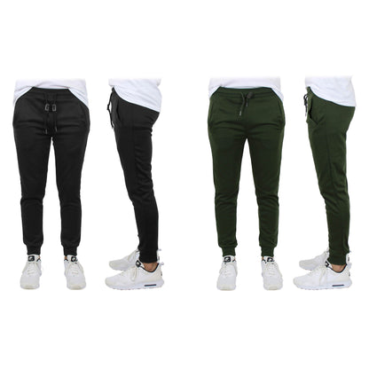 2-Pack: Men's Slim-Fit French Terry Jogger Lounge Pants DailySale