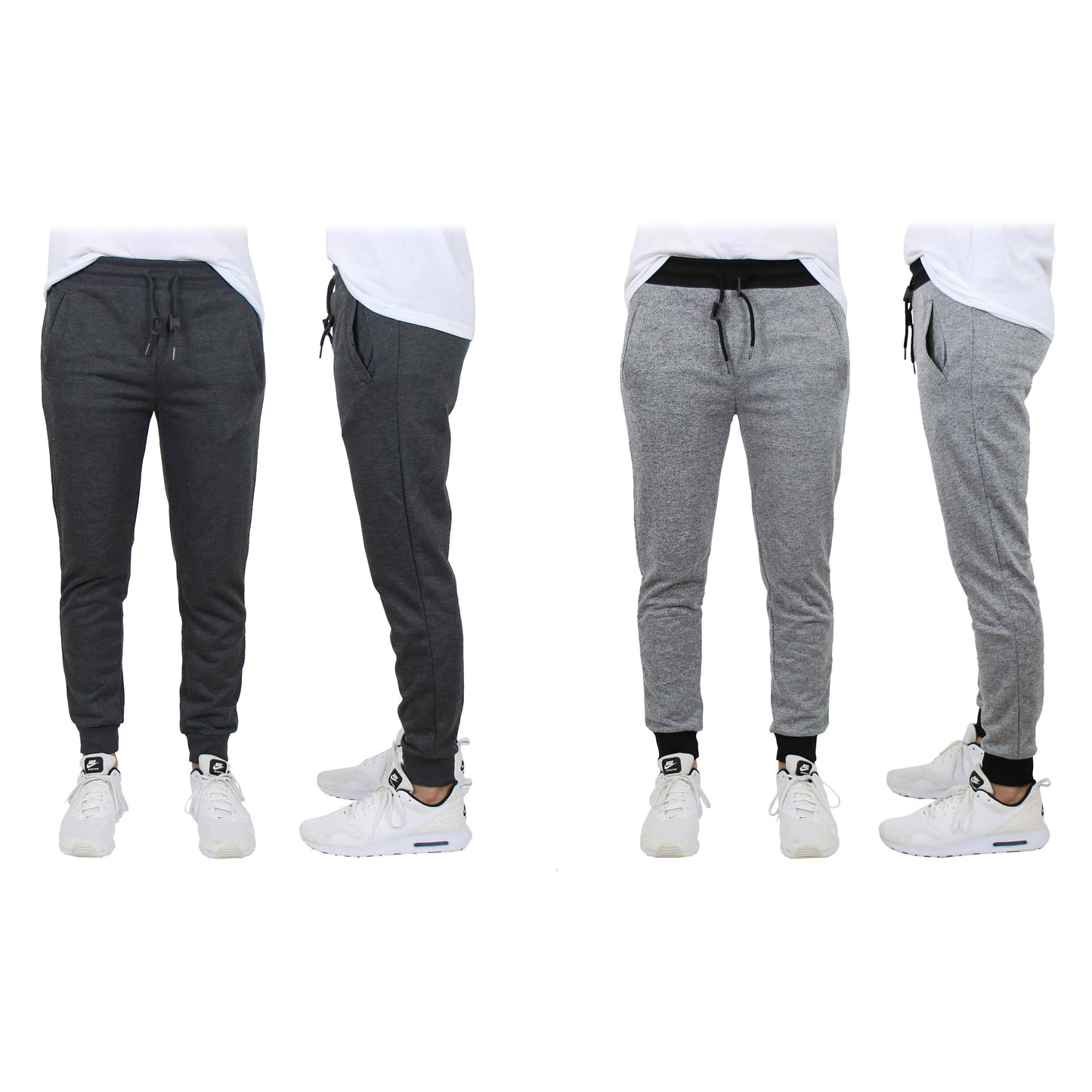 2-Pack: Men's Slim-Fit French Terry Jogger Lounge Pants DailySale