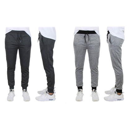 2-Pack: Men's Slim-Fit French Terry Jogger Lounge Pants DailySale