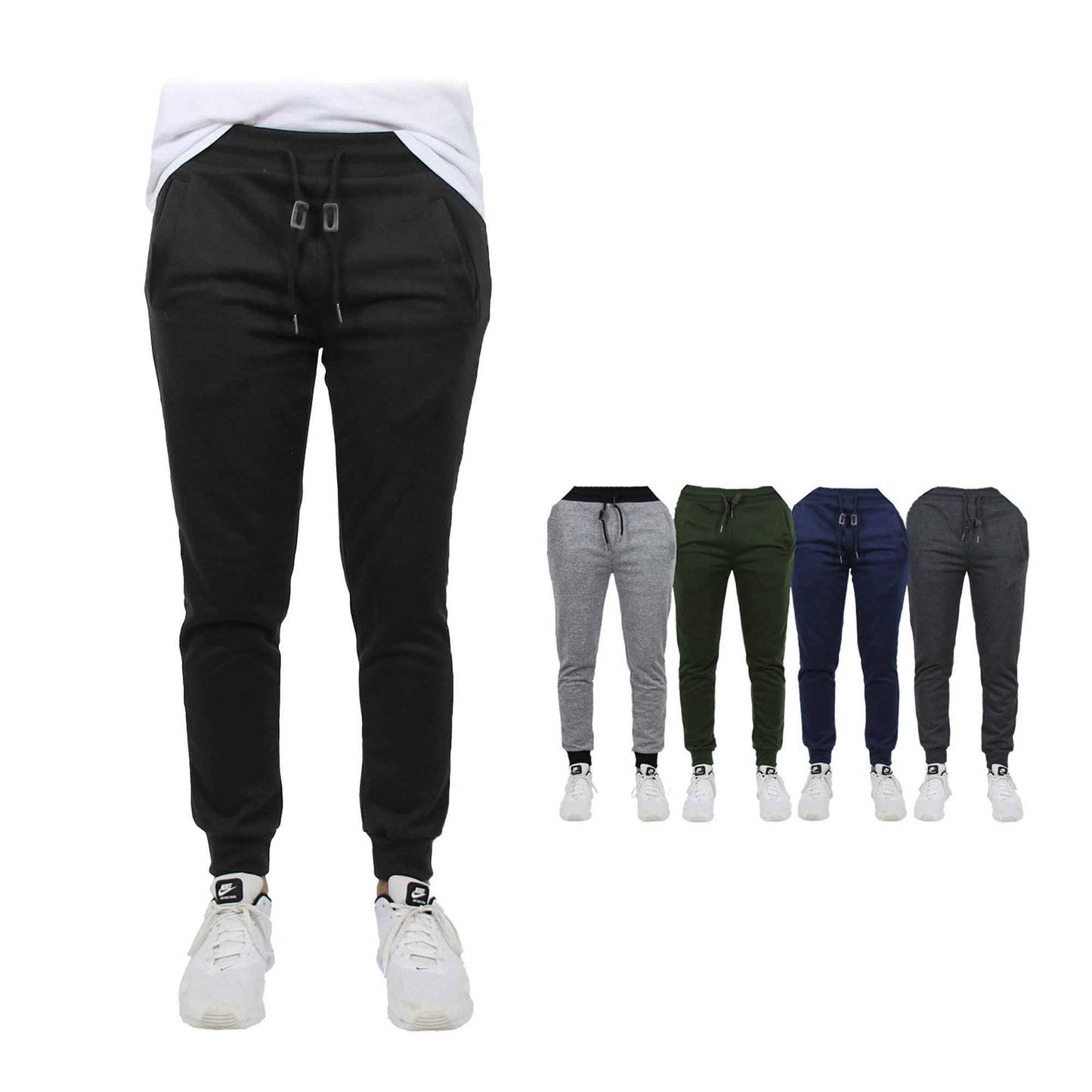 2-Pack: Men's Slim-Fit French Terry Jogger Lounge Pants DailySale