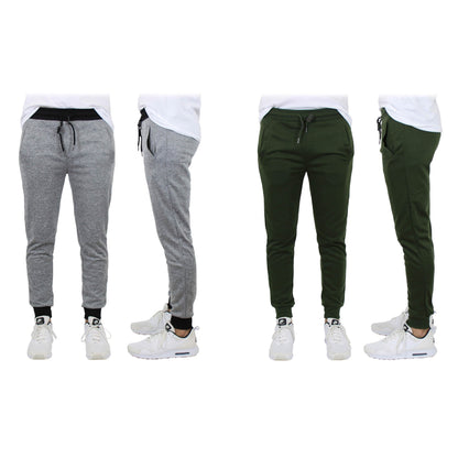2-Pack: Men's Slim-Fit French Terry Jogger Lounge Pants DailySale