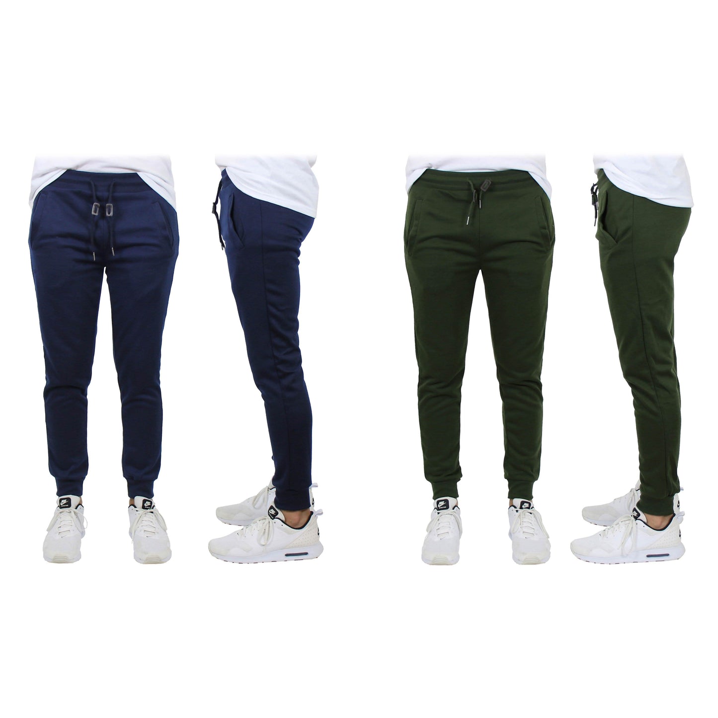 2-Pack: Men's Slim-Fit French Terry Jogger Lounge Pants DailySale