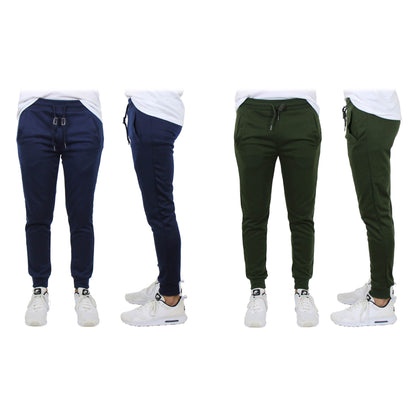 2-Pack: Men's Slim-Fit French Terry Jogger Lounge Pants DailySale