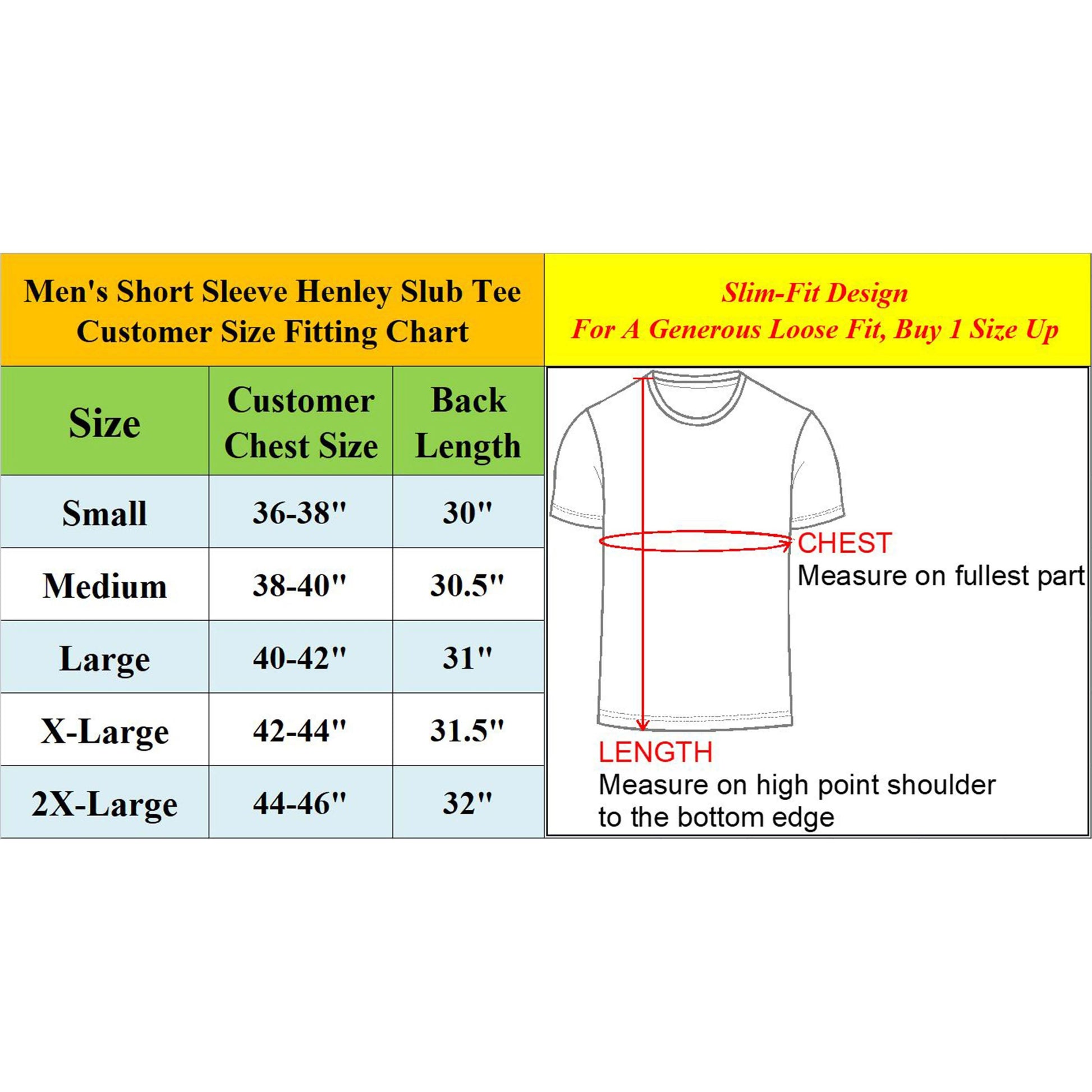 2-Pack: Men's Slim Fitting Short Sleeve Henley Slub Tee DailySale