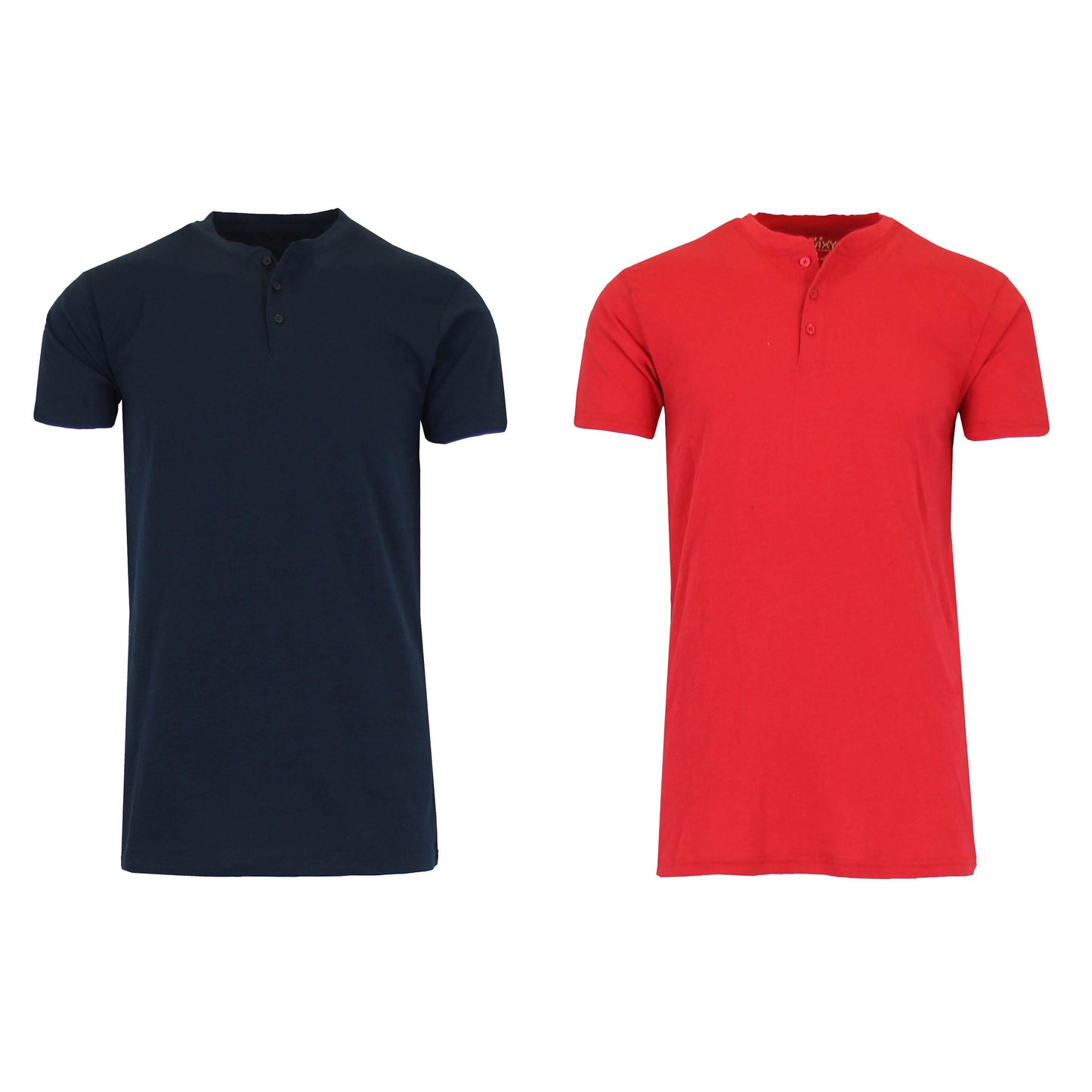 2-Pack: Men's Slim Fitting Short Sleeve Henley Slub Tee DailySale