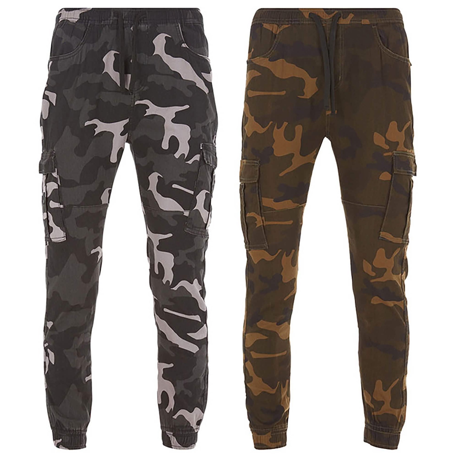 2-Pack: Men's Stretchy Camo Cargo Jogger Pants DailySale