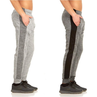 2-Pack: Men's Striped Marled Fleece Jogger Pants DailySale
