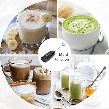 2-Pack: Milk Frother Handheld Battery Operated DailySale