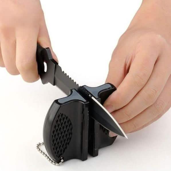 2-Pack: Mini Ceramic Rod Tungsten Steel Knife Sharpener Tool DailySale