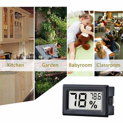 2-Pack: Mini Digital Hygrometer Gauge Indoor Thermometer DailySale