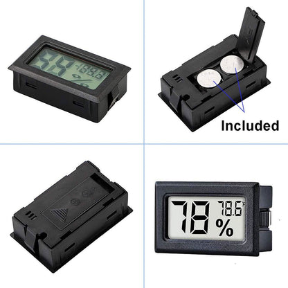 2-Pack: Mini Digital Hygrometer Gauge Indoor Thermometer DailySale