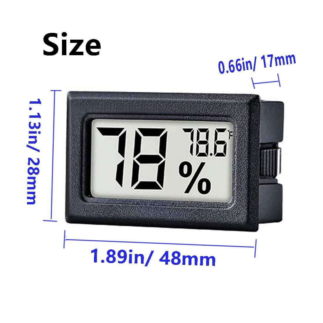 2-Pack: Mini Digital Hygrometer Gauge Indoor Thermometer DailySale