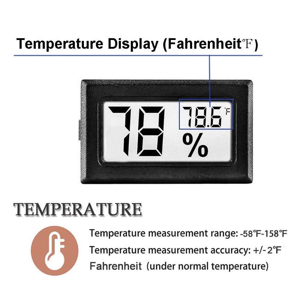 2-Pack: Mini Digital Hygrometer Gauge Indoor Thermometer DailySale