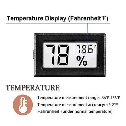 2-Pack: Mini Digital Hygrometer Gauge Indoor Thermometer DailySale