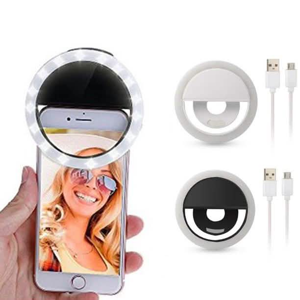 2-Pack: Mobile Ring Light Portable Selfie LED Light Ring Camera Flash DailySale