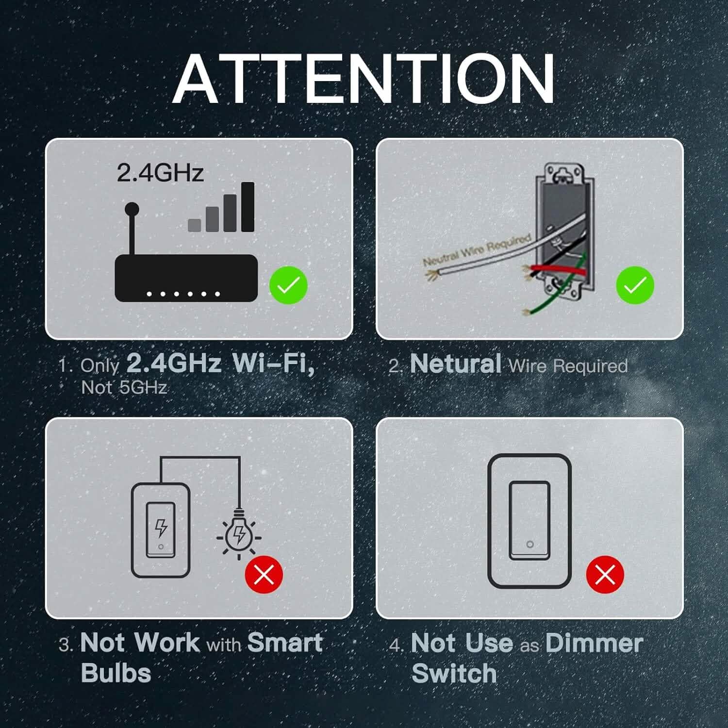 2-Pack: MOES 3 Way Smart Light Switch 2nd Generation  (Refurbished) DailySale