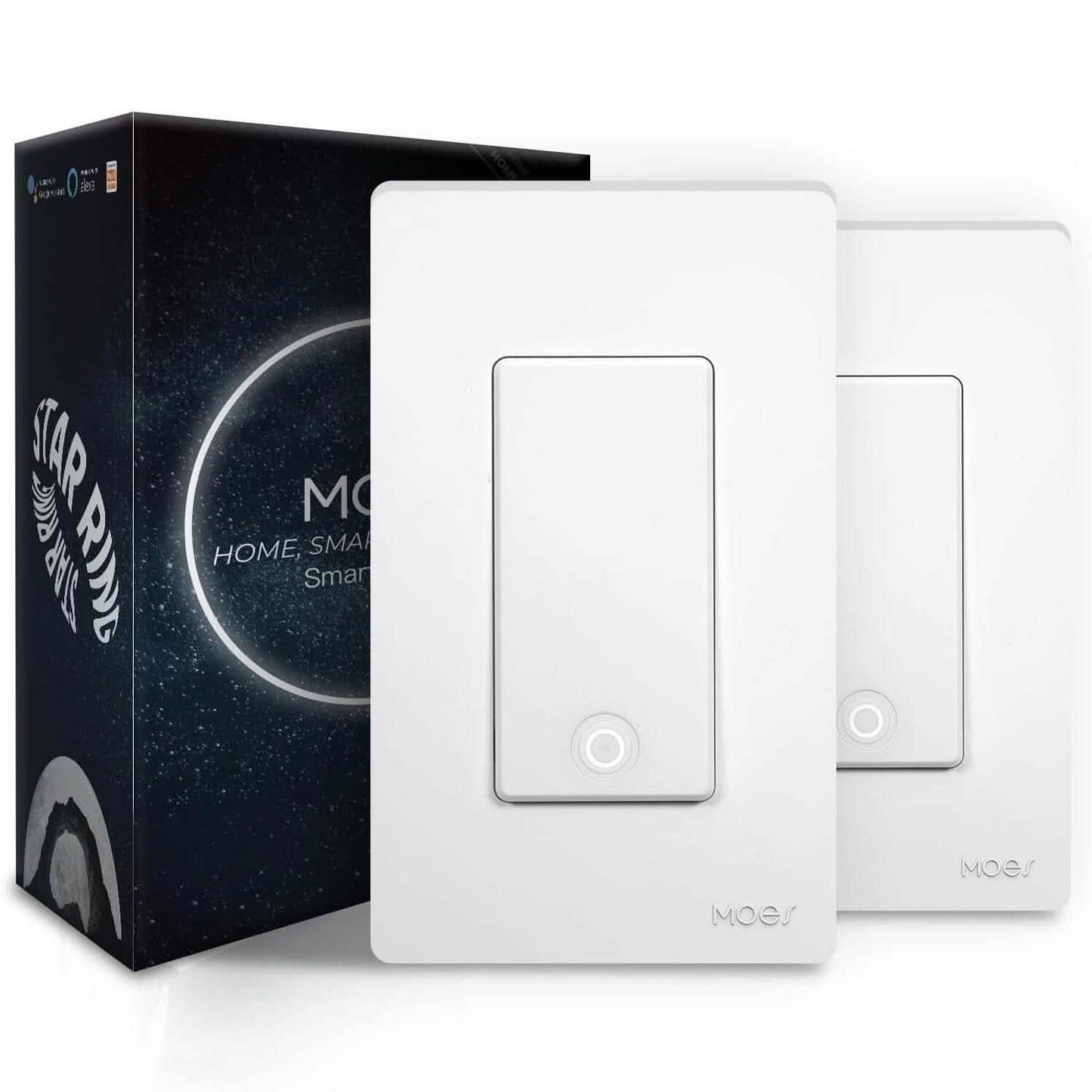 2-Pack: MOES 3 Way Smart Light Switch 2nd Generation  (Refurbished) DailySale