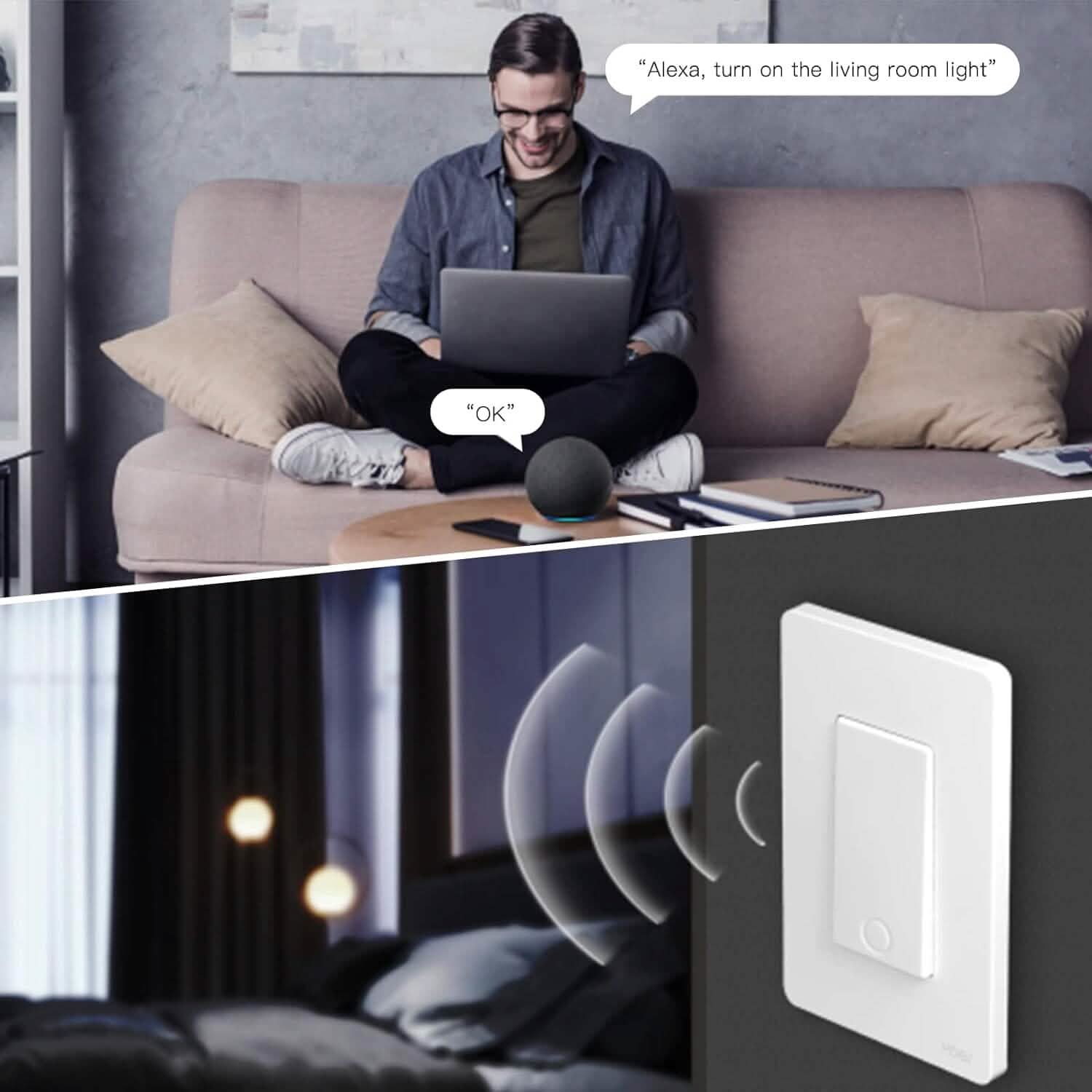 2-Pack: MOES 3 Way Smart Light Switch 2nd Generation  (Refurbished) DailySale