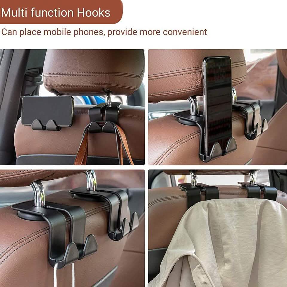 2 Pack: Multi-functional Vehicle Back Seat Hook DailySale