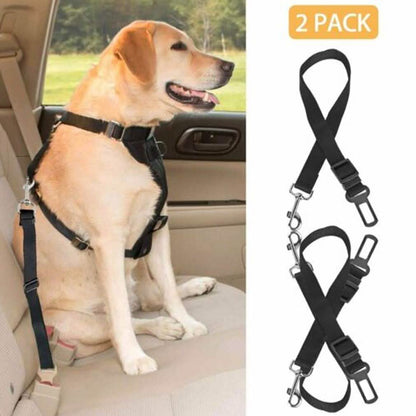 2-Pack: Multipurpose Pet Safety Vehicle Seat Belt DailySale