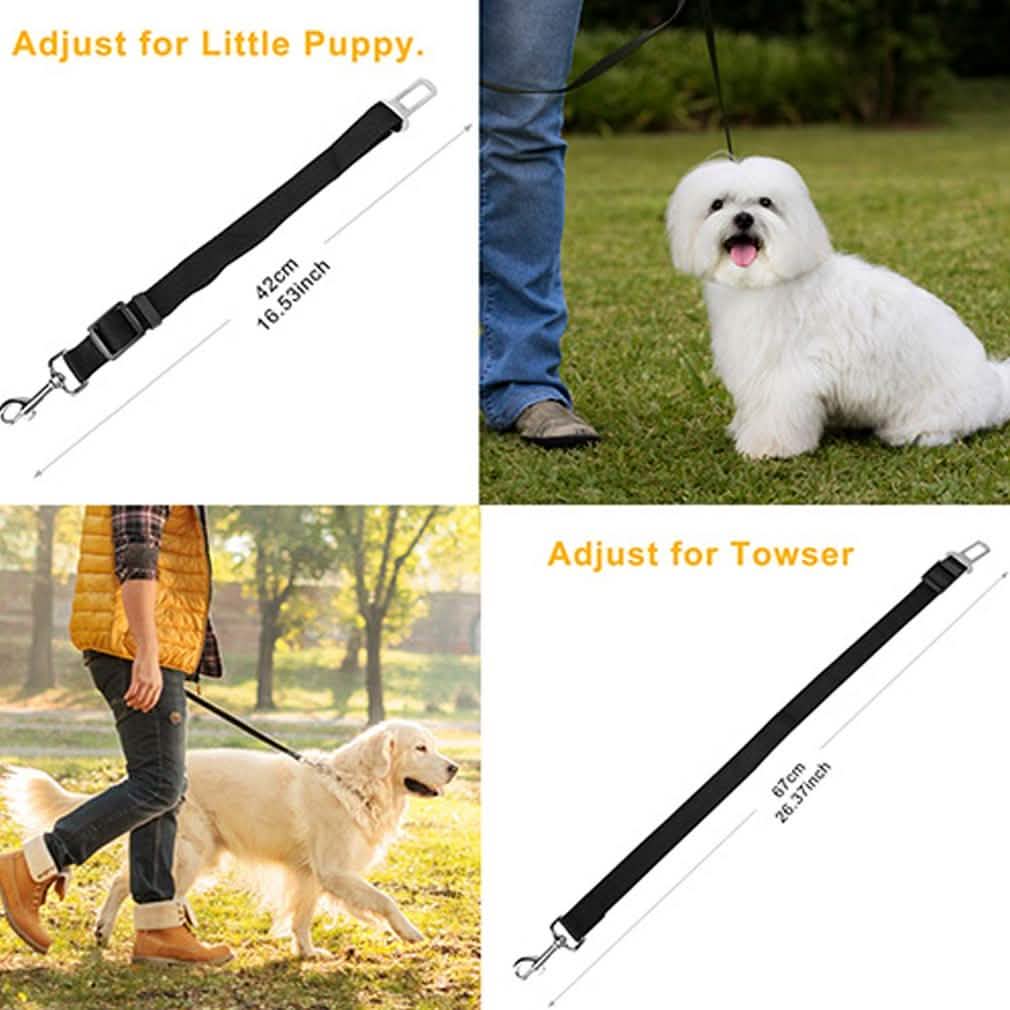 2-Pack: Multipurpose Pet Safety Vehicle Seat Belt DailySale