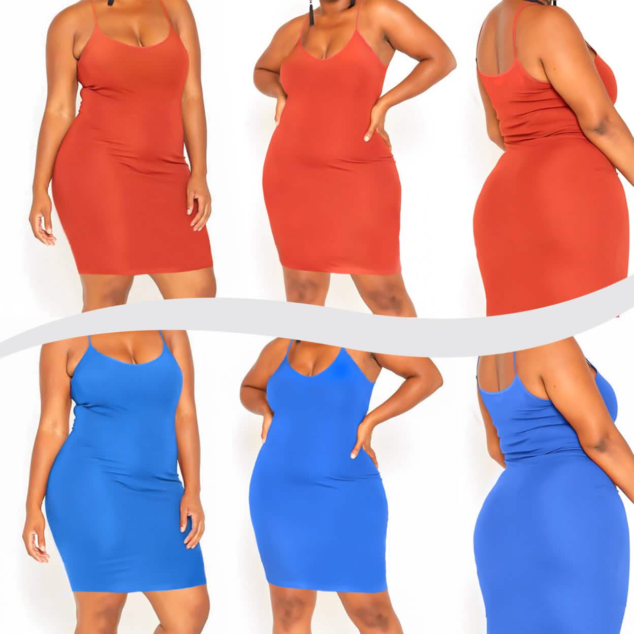 2-Pack: Mystery Deal: Ladies Seamless Long Poly Camisole Dress DailySale