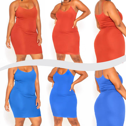2-Pack: Mystery Deal: Ladies Seamless Long Poly Camisole Dress DailySale