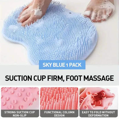 2-Pack: Non-Slip Foot & Back Scrubber with Exfoliating Cushion DailySale