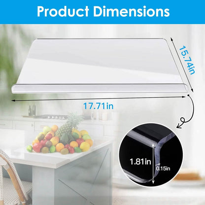 2-Pack: Non-Slip Transparent Countertop Cutting Board Kitchen Countertop Protector DailySale
