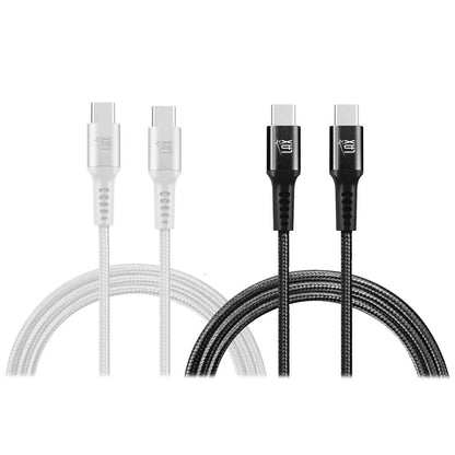 2-Pack: Nylon USB C to USB C Cable 6 Ft. 60W DailySale
