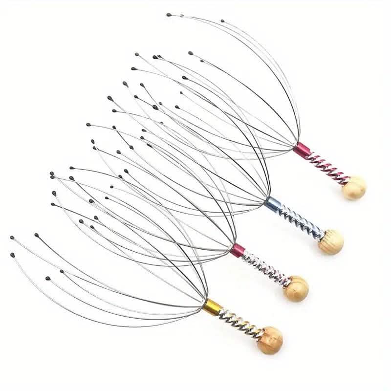 2-Pack: Octopus Head Scalp Relaxation Metal Massager DailySale