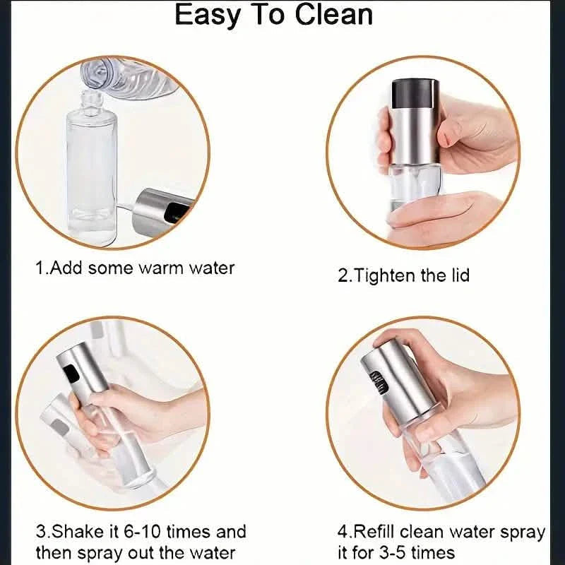 2-Pack: Olive Oil Spray Bottle Dispenser For Cooking, BBQ, Salad, Baking, Roasting, Grilling DailySale