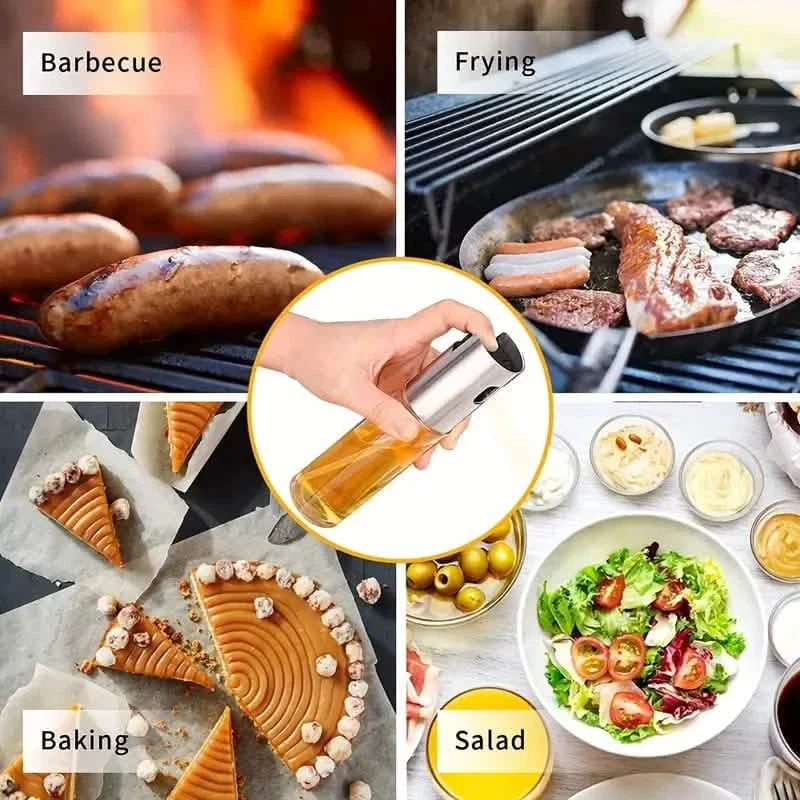 2-Pack: Olive Oil Spray Bottle Dispenser For Cooking, BBQ, Salad, Baking, Roasting, Grilling DailySale