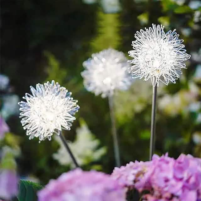 2-Pack: Outdoor Solar Dandelion Lawn Lights DailySale