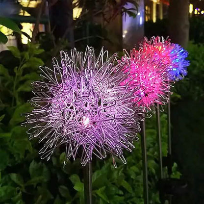 2-Pack: Outdoor Solar Dandelion Lawn Lights DailySale