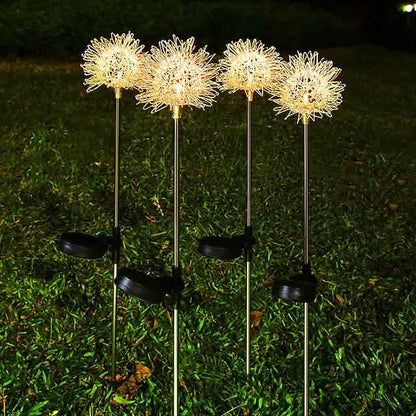 2-Pack: Outdoor Solar Dandelion Lawn Lights DailySale