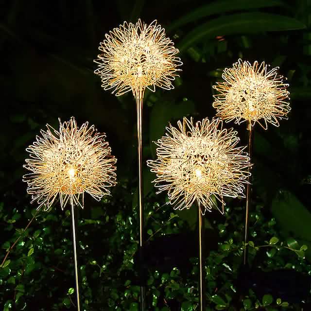 2-Pack: Outdoor Solar Dandelion Lawn Lights DailySale