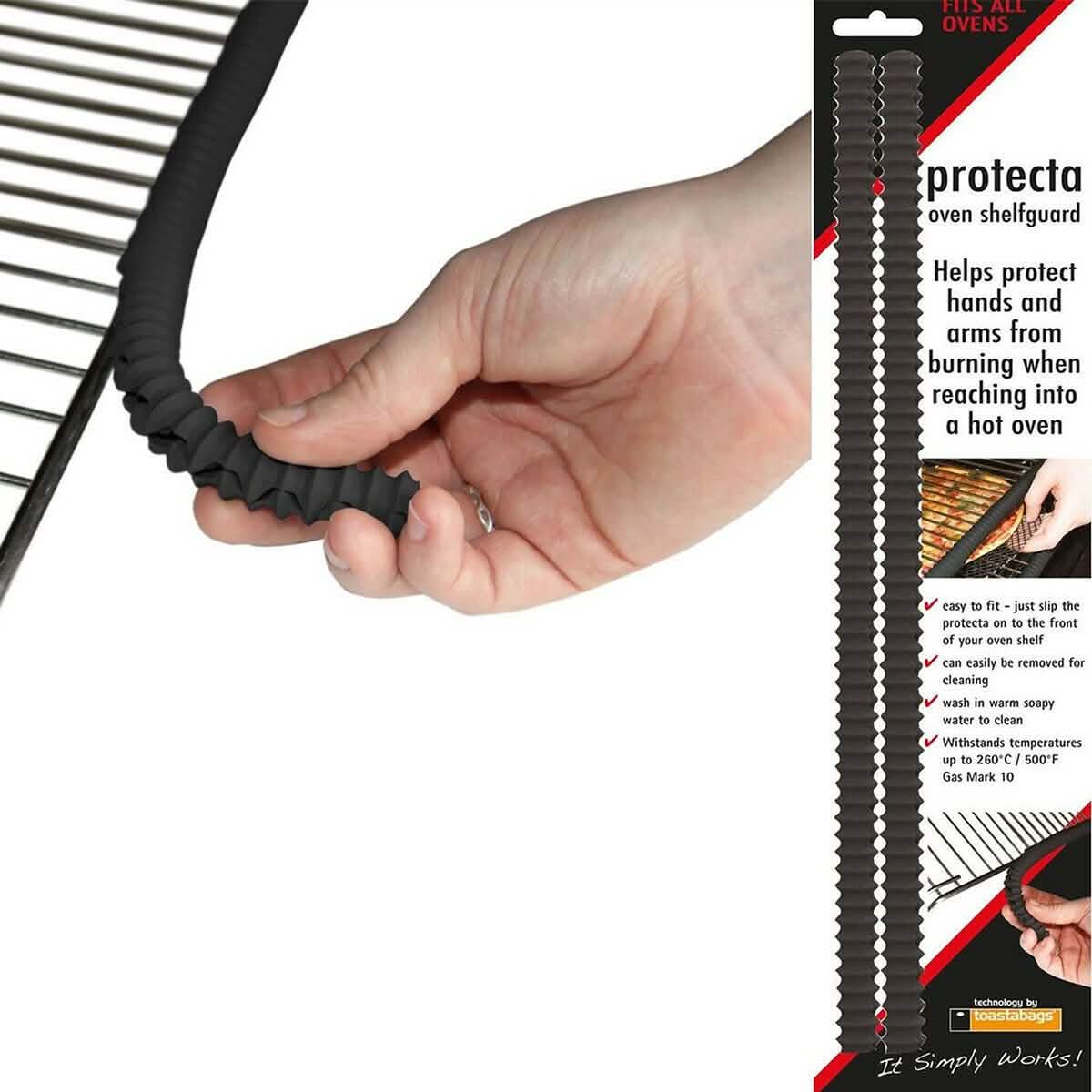 2-Pack: Oven Shelf Protection Heat Resistant Silicon Strips DailySale