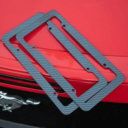 2-Pack: OxGord Carbon fiber License Plate Frame DailySale
