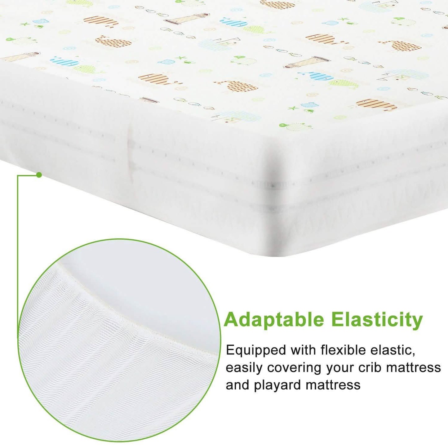 2-Pack: Pack N Play Portable Crib Sheet DailySale