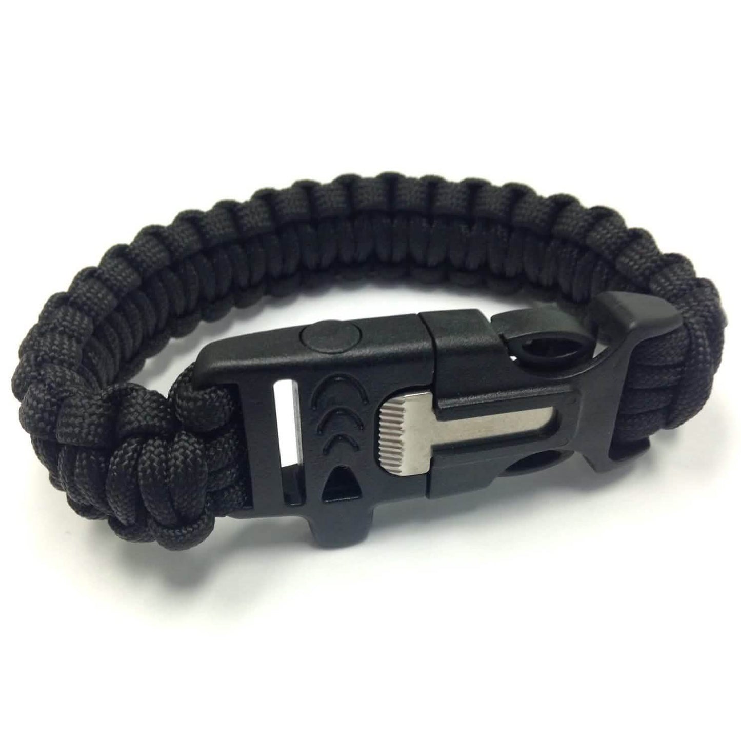 2-Pack: Paracord Survival Bracelet with Flint Scraper, Whistle and Cutting Tool DailySale