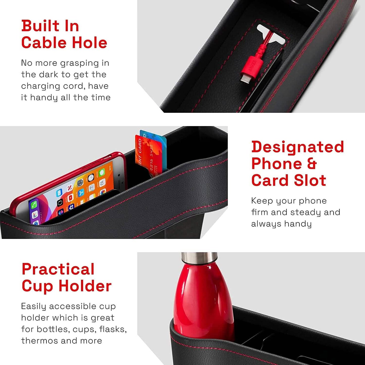 2-Pack: PerPlus Car Seat Gap Filler Organizer DailySale