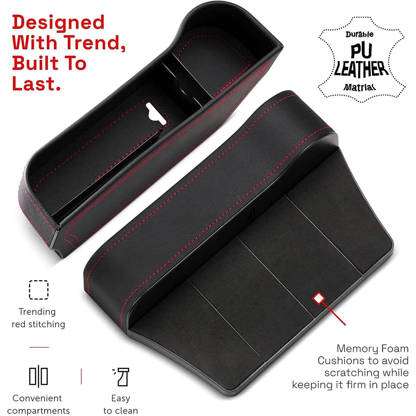 2-Pack: PerPlus Car Seat Gap Filler Organizer DailySale