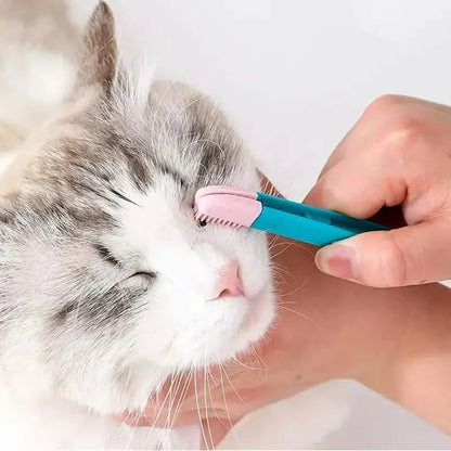 2-Pack: Pet Eye Comb Brush Pet Tear Stain Remover Comb Cleaning Grooming Tools DailySale