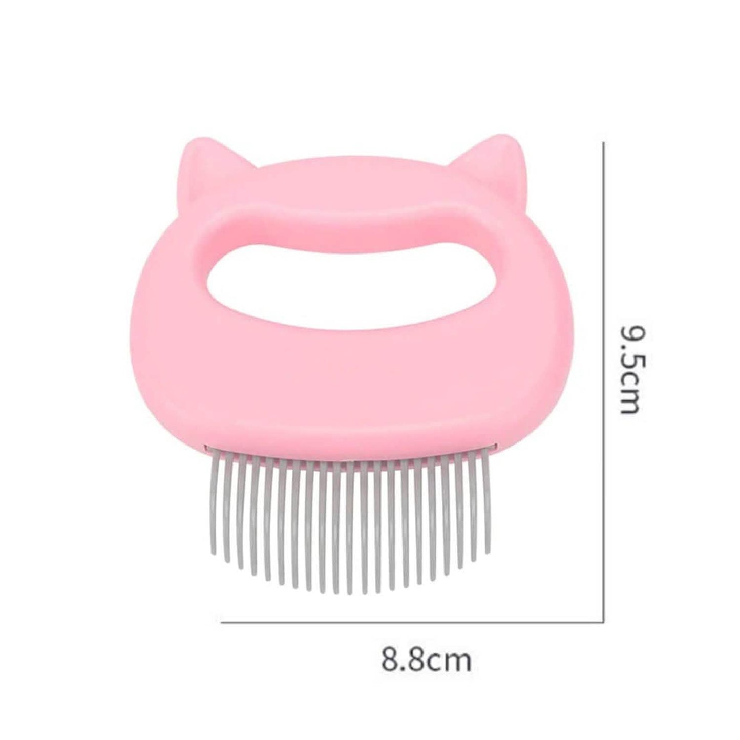 2-Pack: Pet Hair Removal And Massaging Shell Comb Brush For Grooming And Shedding DailySale