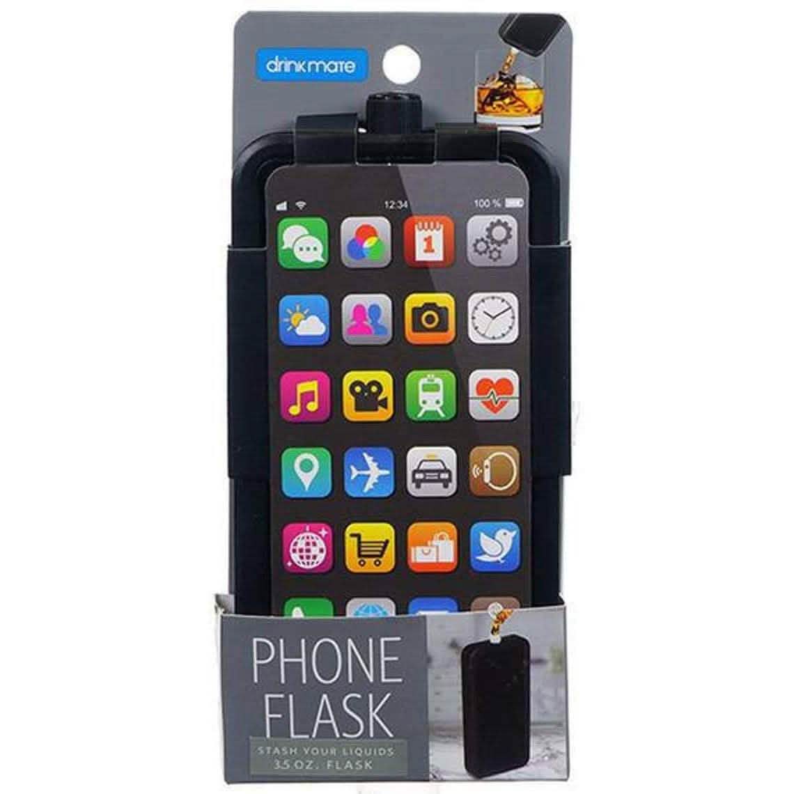 2-Pack: Phone Flask 3.5oz Liquid Drink Booze Container DailySale