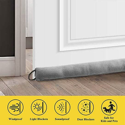 2-Pack: Pinsonic Suede Weighted Door and Window Breeze Draft Blocker DailySale
